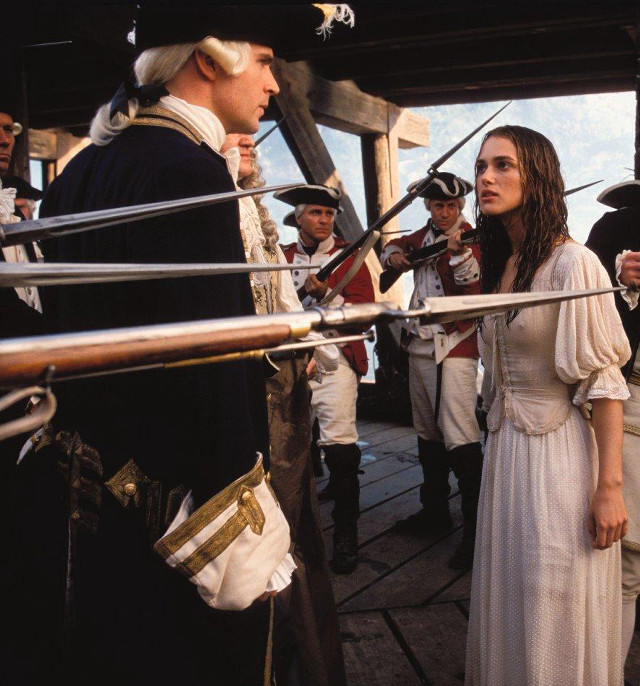 Woman white dress pirate costume free wallpaper for tablet - medium preview image