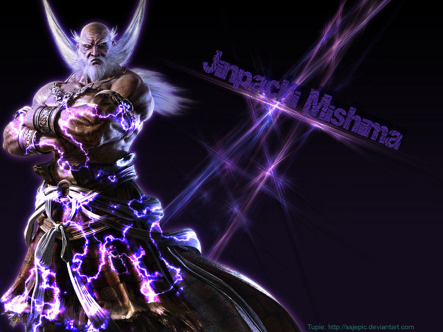 Man sword purple dress lightning free wallpaper for desktop - medium preview image