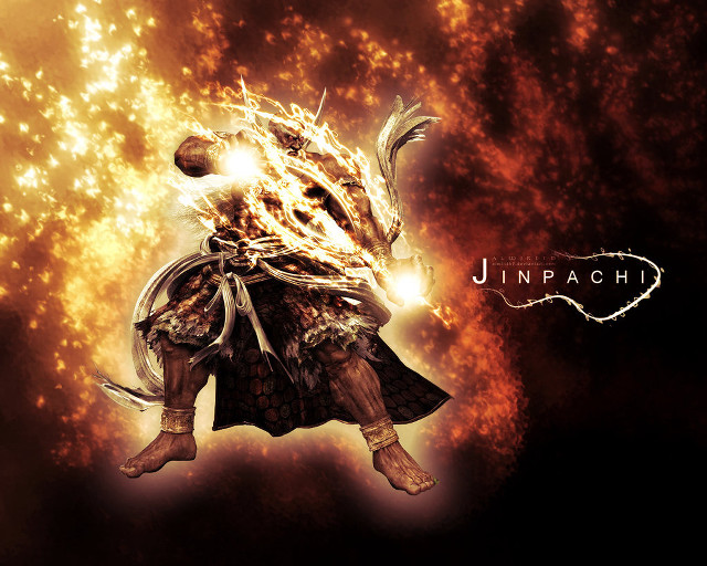 Person costume fire head arms free wallpaper for desktop - medium preview image