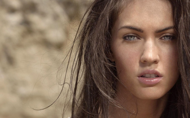 Woman long hair white shirt #39 free wallpaper for desktop - medium preview image