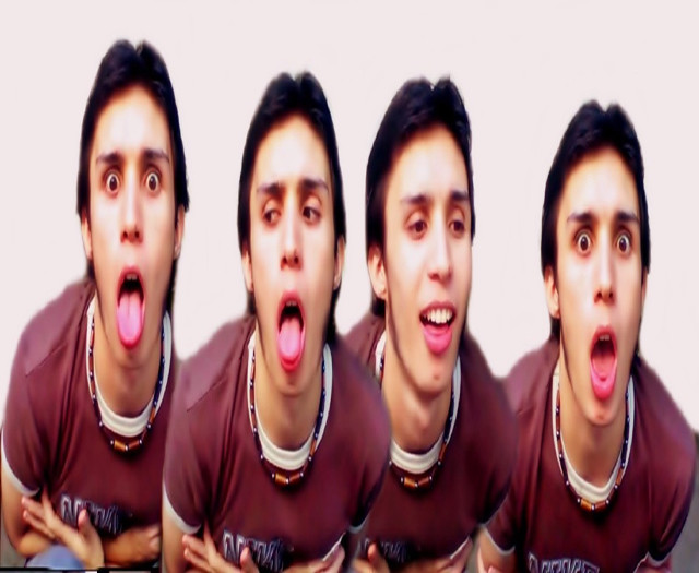 Funny face tongue out expressions free wallpaper for desktop - medium preview image