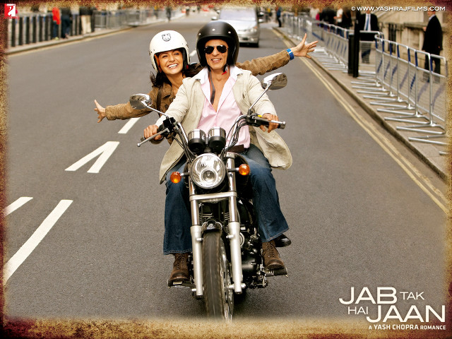 Couple motorcycle ride street fence free wallpaper for desktop - medium preview image