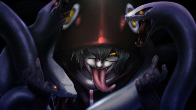 Cartoon character large tongue snake free wallpaper for desktop - medium preview image