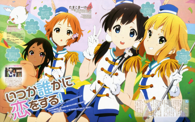Girls uniform group photo japanese free wallpaper for desktop - medium preview image