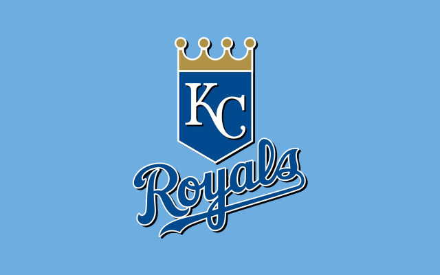 Kansas royals logo blue background #4 free wallpaper for desktop - medium preview image