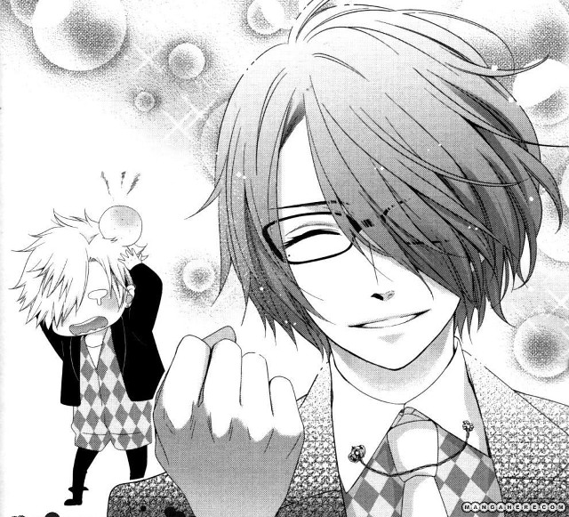 Man glasses pointing air hand free wallpaper for tablet - medium preview image