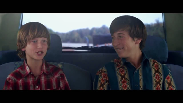 Two boys sitting car talking free wallpaper for desktop - medium preview image