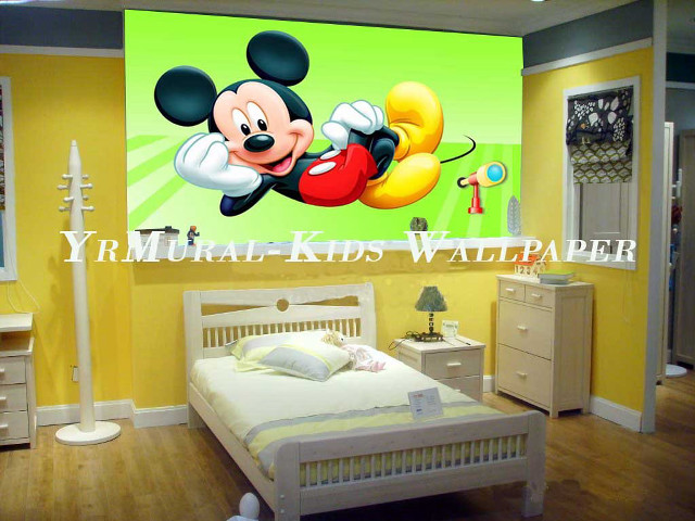 Mickey mouse wallpaper bedroom bed free wallpaper for desktop - medium preview image