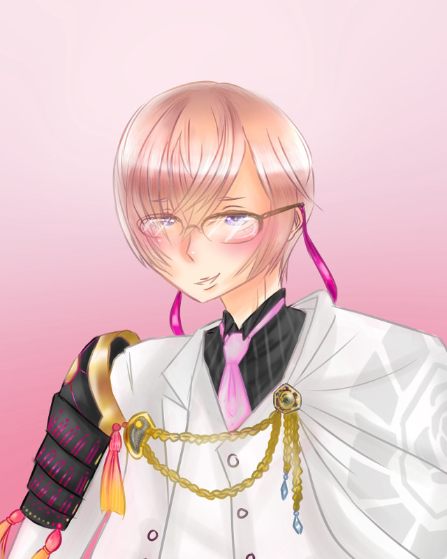 Pink hair armor military portrait free wallpaper for mobile - medium preview image