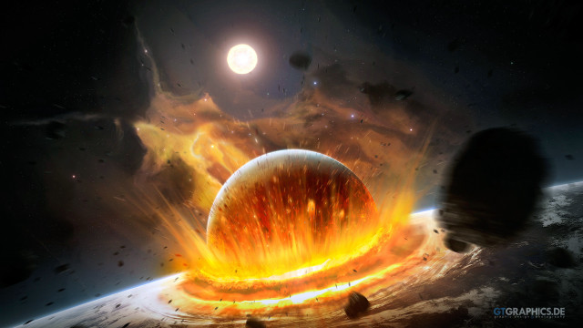 Large object space bright light free wallpaper for desktop - medium preview image