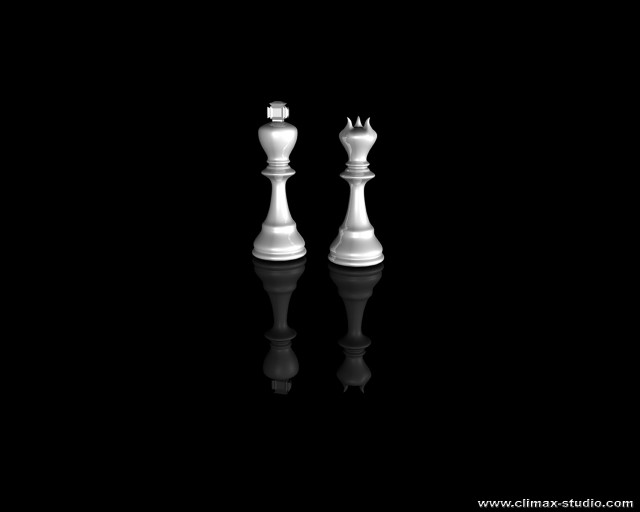 White chess piece black background free wallpaper for desktop - medium preview image
