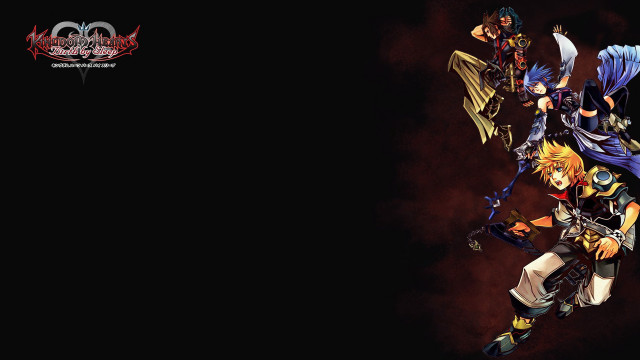 Anime characters dark wings back free wallpaper for desktop - medium preview image