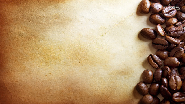 Coffee beans parchment grungy background #2 free wallpaper for desktop - medium preview image