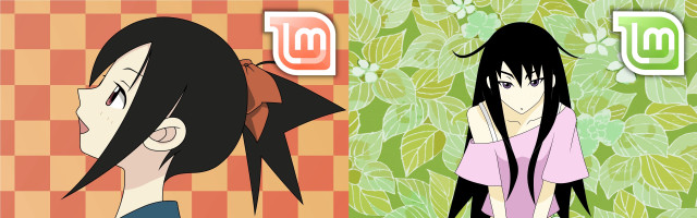 Anime characters long hair ponytail free wallpaper for desktop - medium preview image