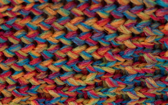Multicolored knitted blanket black background free wallpaper for desktop - medium preview image