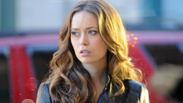 Woman long hair black jacket #16 free wallpaper for desktop - medium preview image