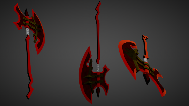 Red black objects vanitas lowpoly free wallpaper for desktop - medium preview image
