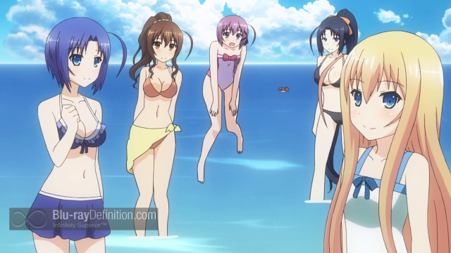 Women beach ocean clouds group free wallpaper for desktop - medium preview image