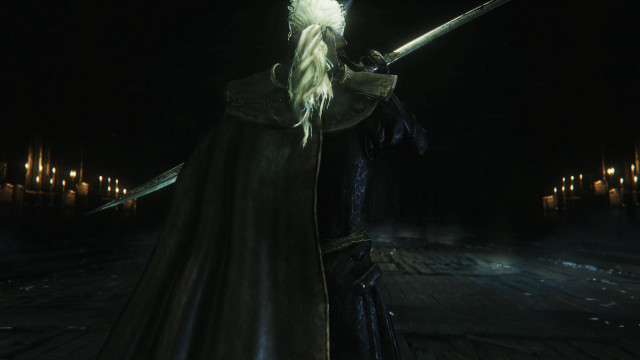 Man black dress sword dark free wallpaper for desktop - medium preview image