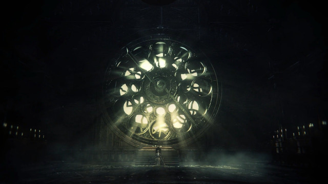Darkroom clock person kinetic art free wallpaper for desktop - medium preview image