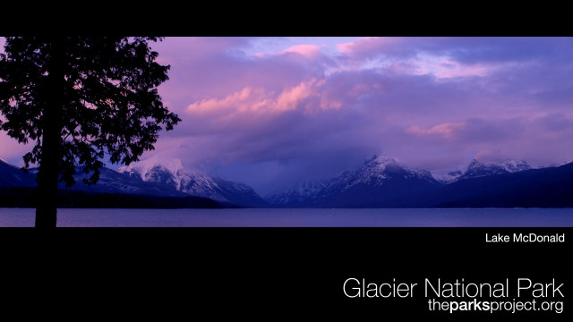 Tree lake mountains purple sky free wallpaper for desktop - medium preview image
