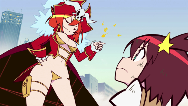 Woman man red outfits pirate free wallpaper for desktop - medium preview image