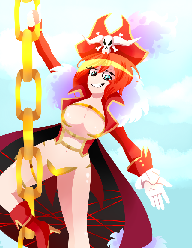 Woman pirate costume chain sword free wallpaper for mobile - medium preview image