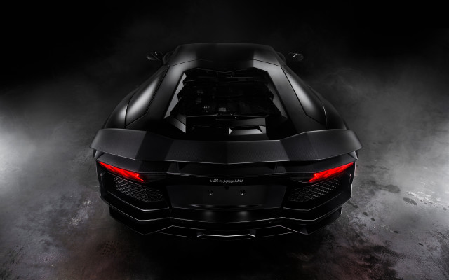 Black sports car hood up #2 free wallpaper for desktop - medium preview image