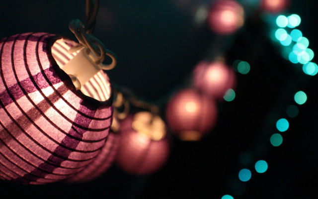 String of lights hanging in #2 free wallpaper for desktop - medium preview image