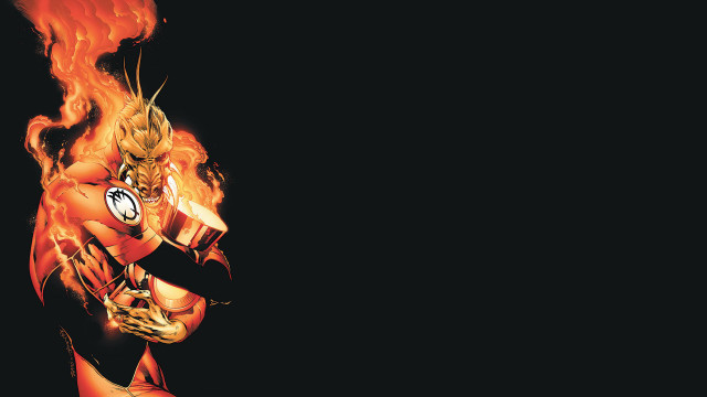 Woman fire suit clock flame free wallpaper for desktop - medium preview image