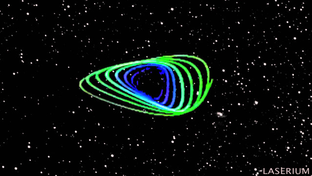 Black hole green blue ring free wallpaper for desktop - medium preview image