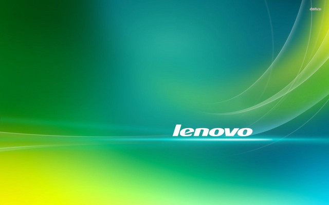 Green yellow background lenovo side free wallpaper for desktop - medium preview image