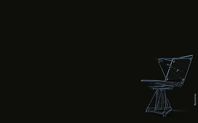 Chair black surface wireframe monochrome free wallpaper for desktop - medium preview image