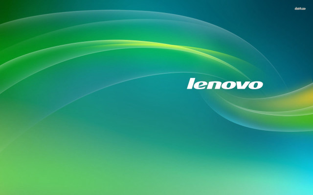 Green blue background lenovo logo free wallpaper for desktop - medium preview image