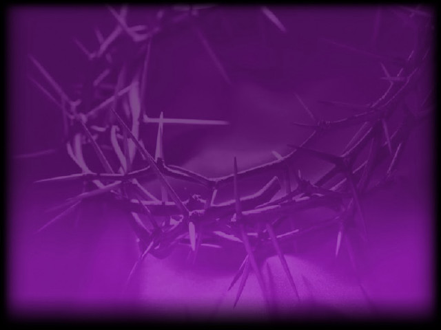 Purple crown of thorns cross free wallpaper for desktop - medium preview image