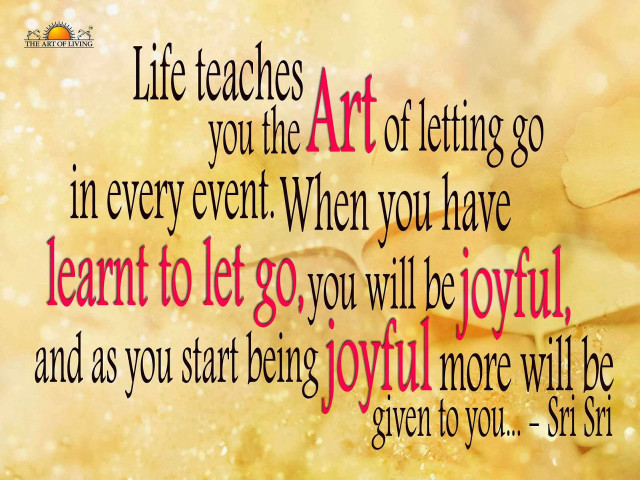 Letting go art life quote free wallpaper for desktop - medium preview image