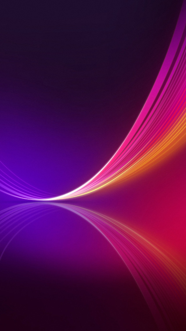 Purple pink curved red yellow free wallpaper for mobile - medium preview image