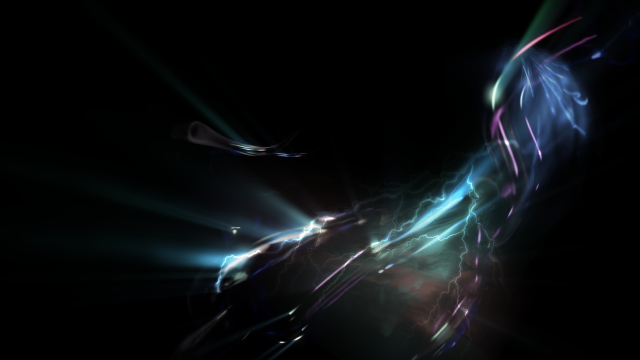 Black background blue purple light free wallpaper for desktop - medium preview image