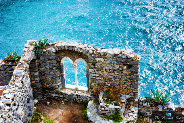Stone wall window ocean rock free wallpaper for desktop - medium preview image