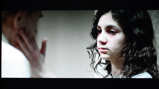 Woman hand face man suit free wallpaper for desktop - medium preview image