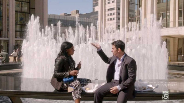 Man woman bench fountain water free wallpaper for desktop - medium preview image