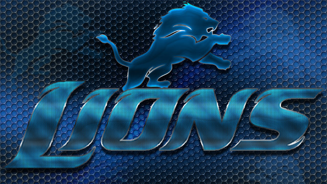 Lions logo blue background image free wallpaper for desktop - medium preview image