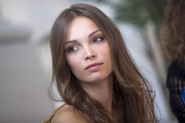 Woman long hair blue shirt #10 free wallpaper for desktop - medium preview image