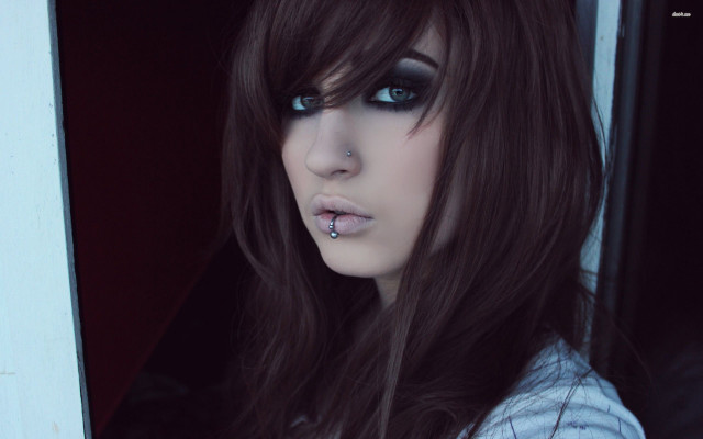 Woman nose piercing nose ring free wallpaper for desktop - medium preview image