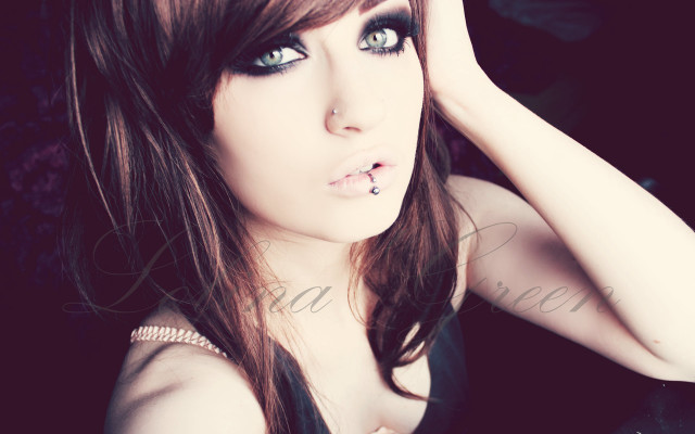 Woman cigarette hand head gothic free wallpaper for desktop - medium preview image