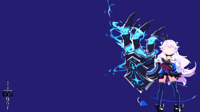 Anime character sword female hand free wallpaper for desktop - medium preview image