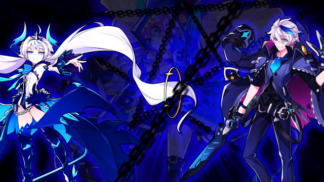 Anime characters swords armor dark free wallpaper for desktop - medium preview image