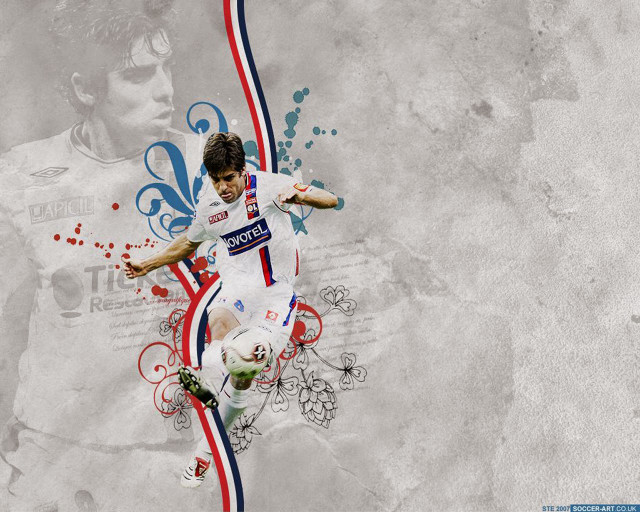 Man kicking soccer ball wall free wallpaper for desktop - medium preview image