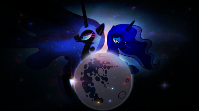 Blue white pony cartoon nose free wallpaper for desktop - medium preview image