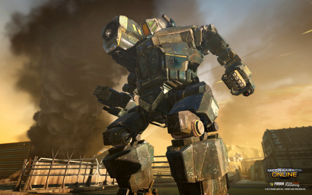 Robot black cloud smoke city free wallpaper for desktop - medium preview image